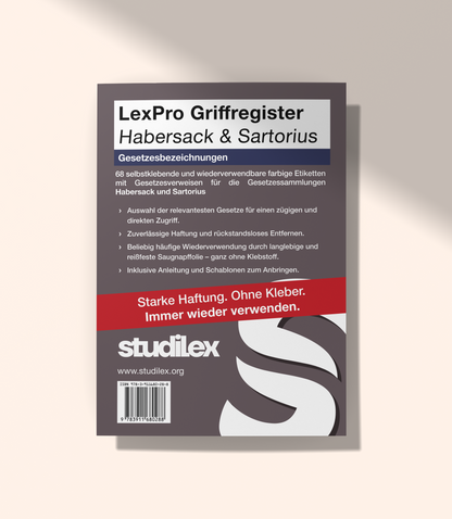 LexPro Habersack & Sartorius Gesetzesbezeichnungen