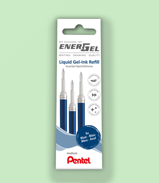 EnerGel Nachfüllminen 3er Blau