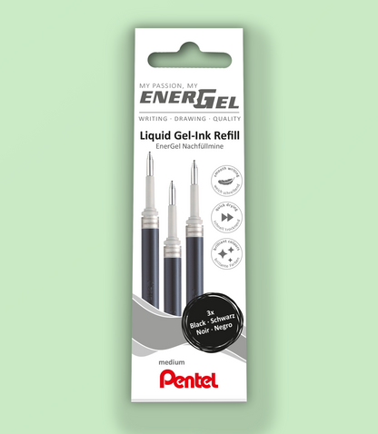 EnerGel Nachfüllminen 3er Schwarz