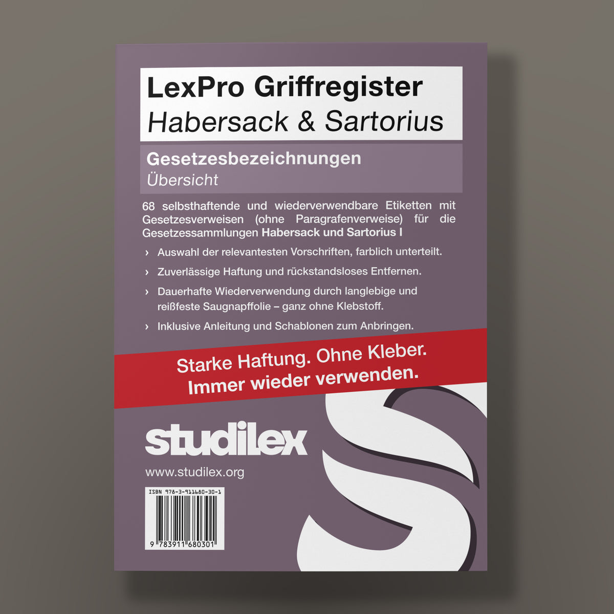 LexPro Habersack & Sartorius Gesetzesbezeichnungen Übersicht