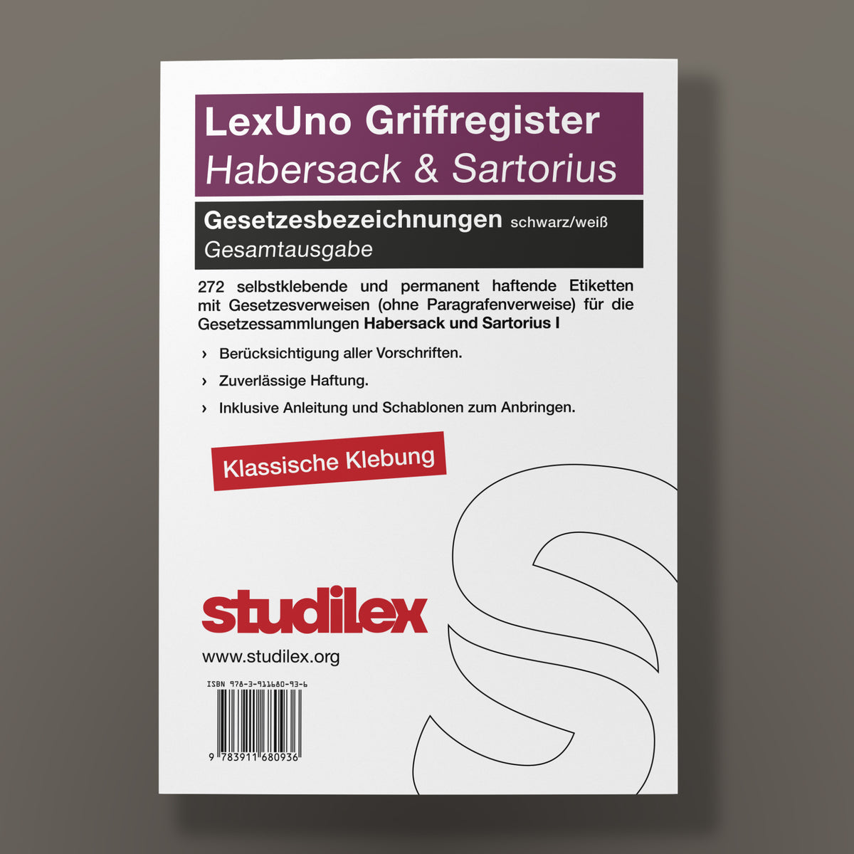 LexUno Gesetzesbezeichnungen Gesamtausgabe