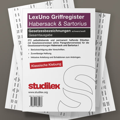 LexUno Gesetzesbezeichnungen Gesamtausgabe