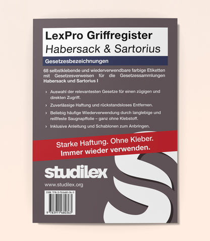 LexPro Habersack & Sartorius Gesetzesbezeichnungen