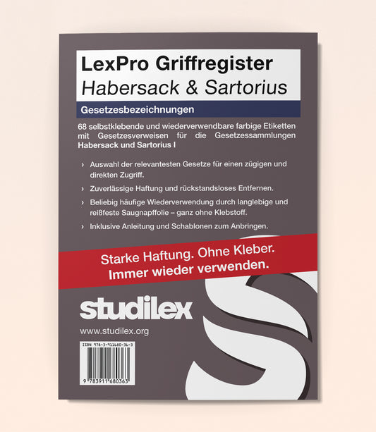 LexPro Habersack & Sartorius Gesetzesbezeichnungen
